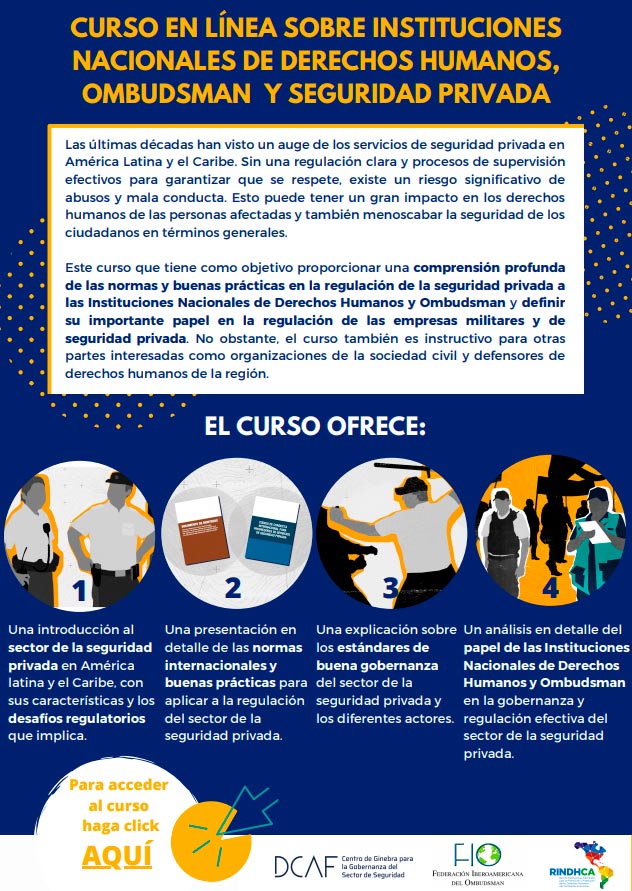 curso seguridad privada derechos humanos rindhca dcaf